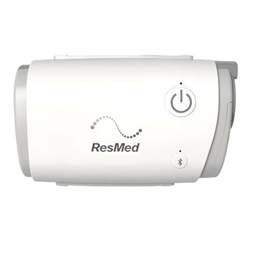 ResMed AirMini Travel CPAP device on white background
