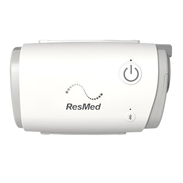 ResMed AirMini Travel CPAP device on white background