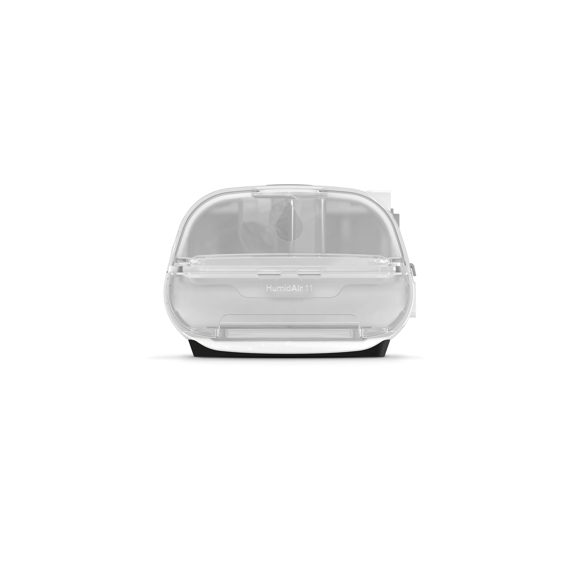 Side view of ResMed AirSense 11 AutoSet CPAP machine showing HumidAir 11