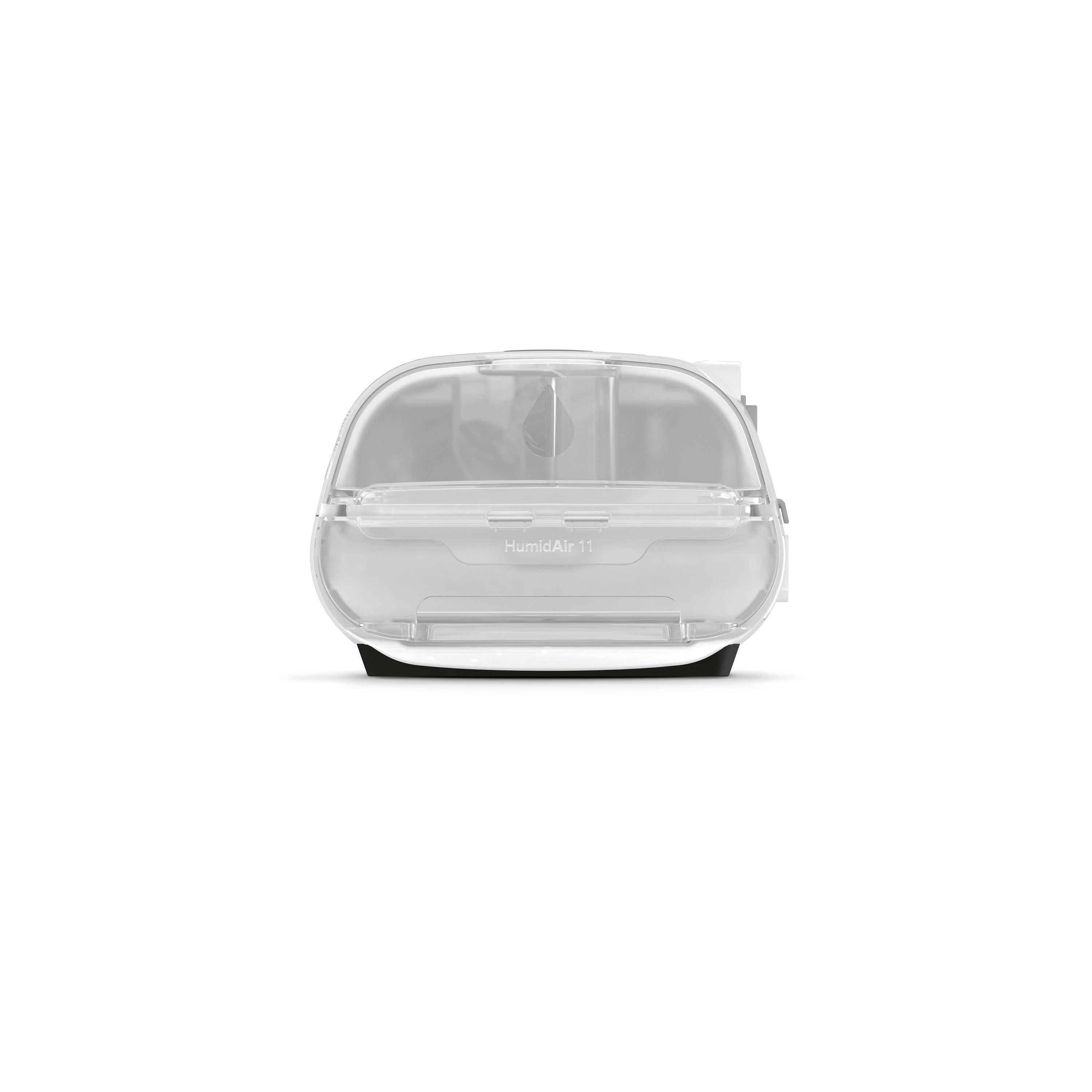 Side view of ResMed AirSense 11 AutoSet CPAP machine showing HumidAir 11