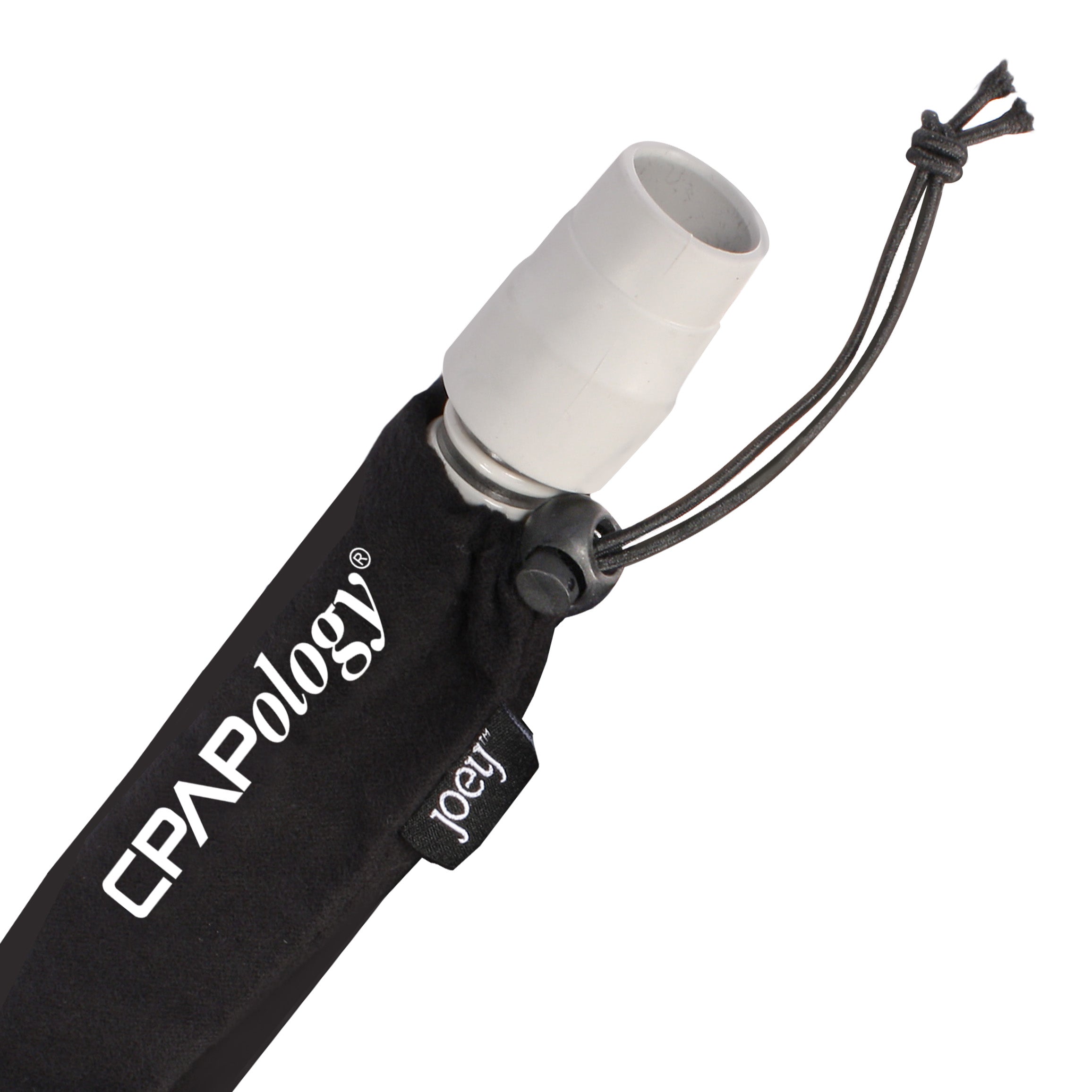 Closeup view of the CPAPology Joey CPAP Hose Cover