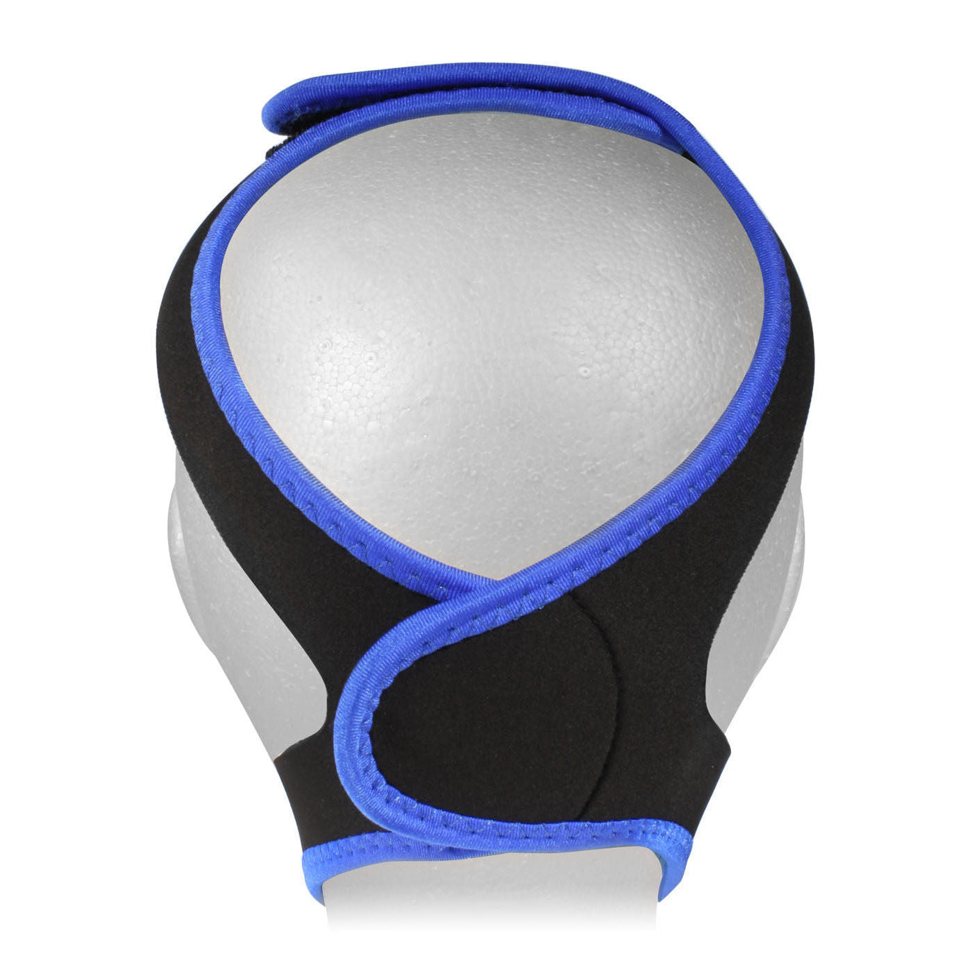 Back view of the CPAPology Morpheus Deluxe Chin Strap on a mannequin