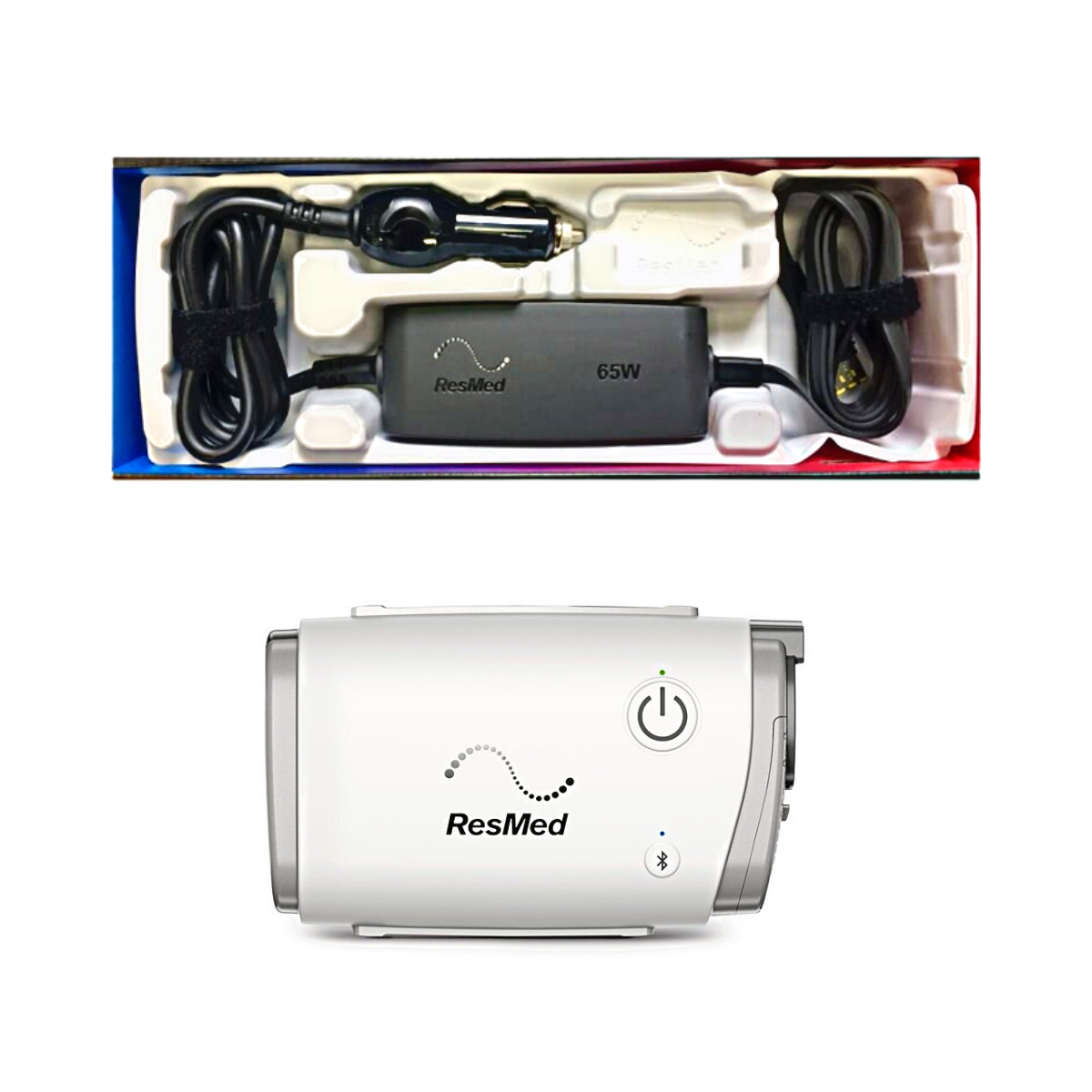 AirMini DC Converter in packaging and AirMini device shown underneath