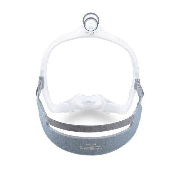 Back view of Dreamwear Nasal Mask with original headgear with no arms
