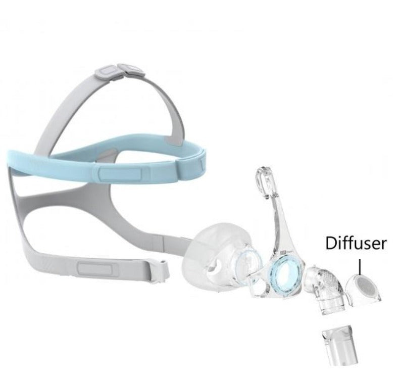 Eson 2 nasal mask components with the Diffuser called out