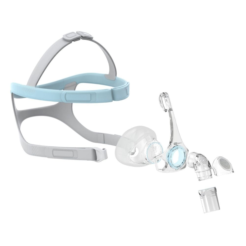 Individual components of the F&P Eson 2 Nasal Mask