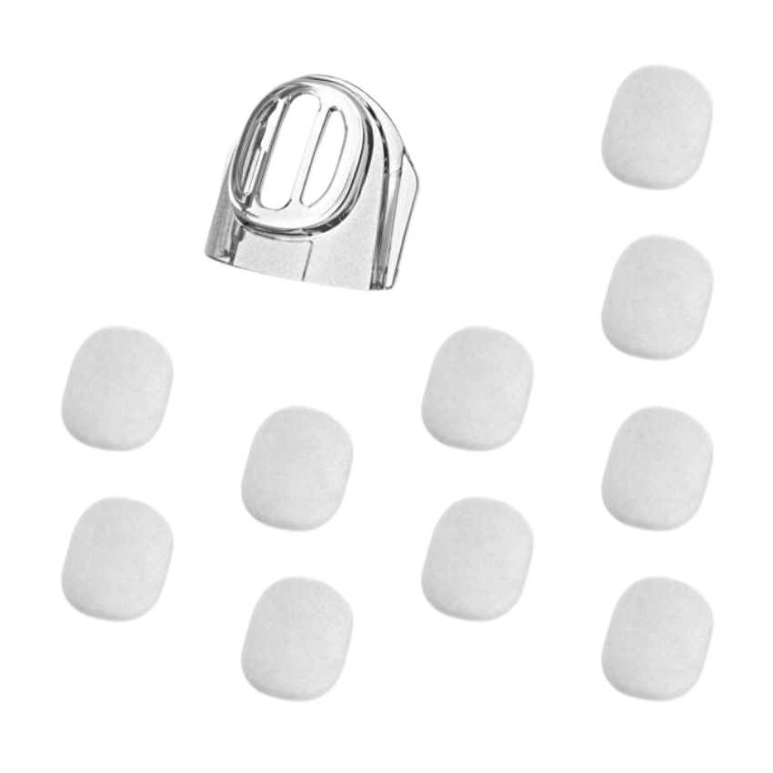 Ten filters and one diffuser for the Eson nasal mask