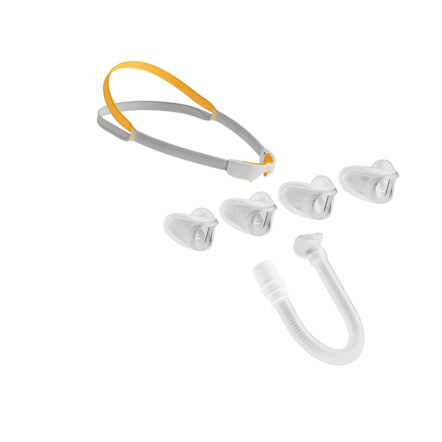 F&P Solo Nasal Mask Fit Pack Components