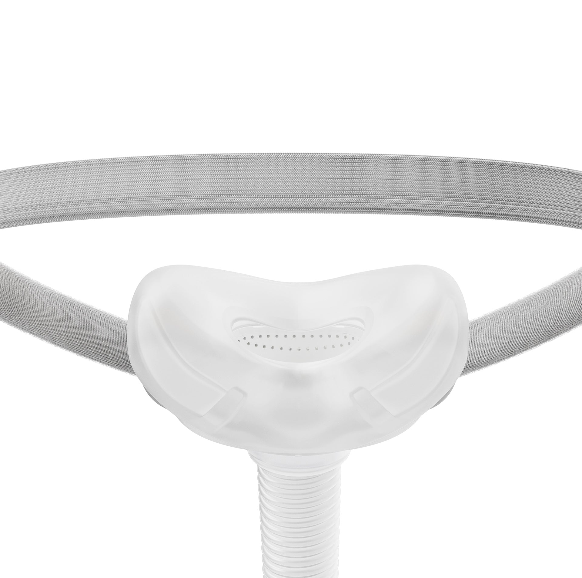 Inside view of F&P Solo Nasal Mask with tube