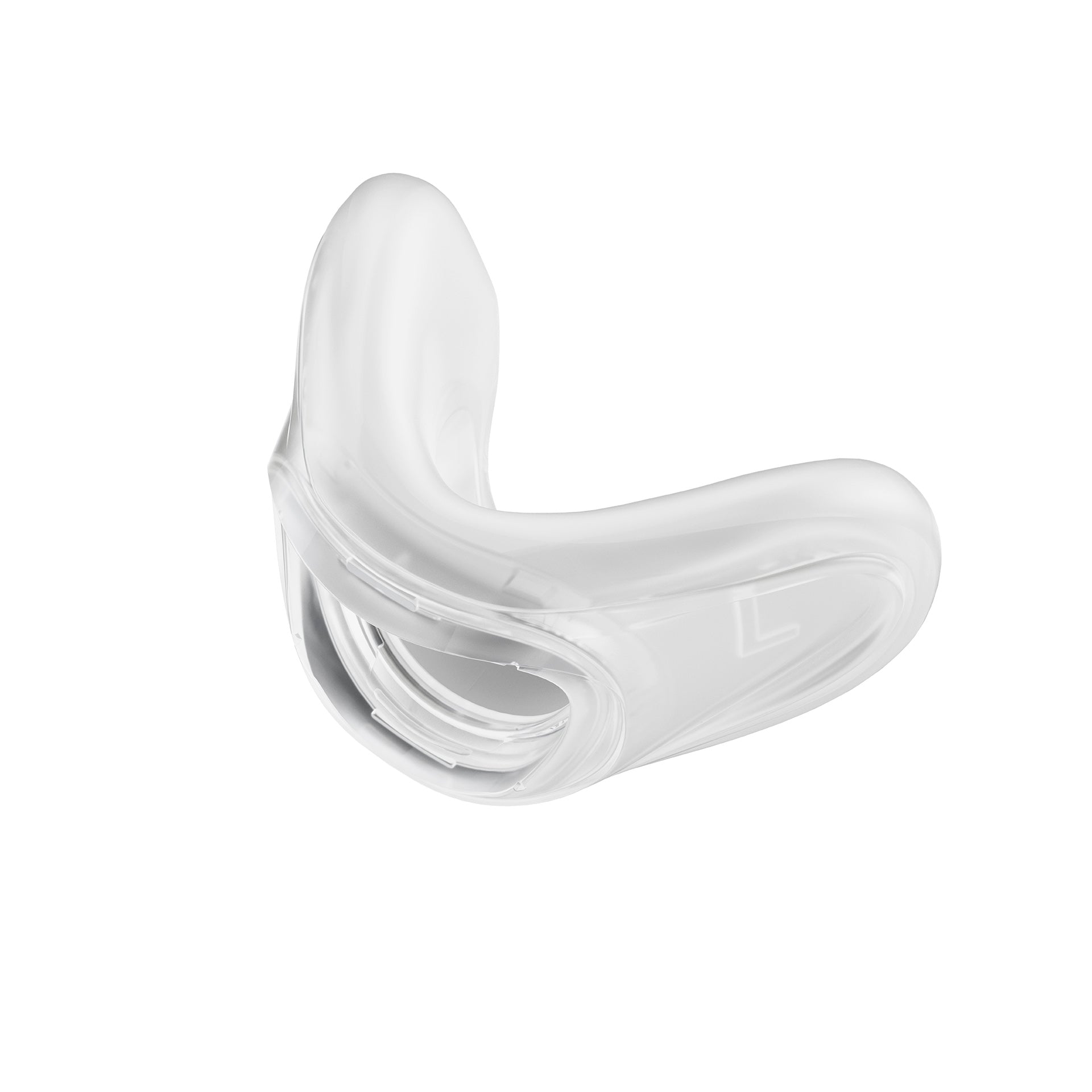 Angled view of F&P Solo Nasal Seal in size Large