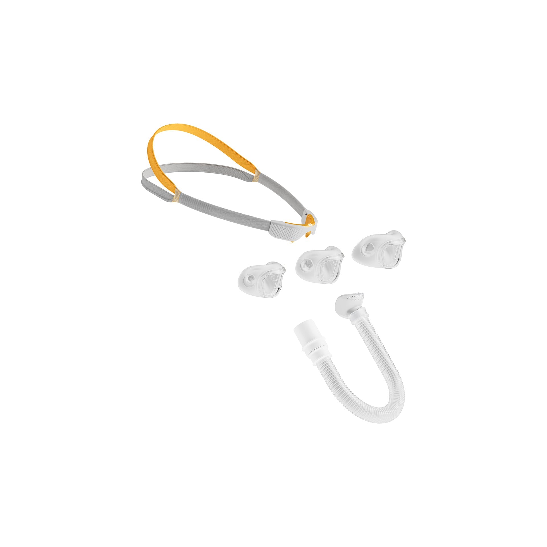 F&P Solo Pillows Mask Fit Pack Components