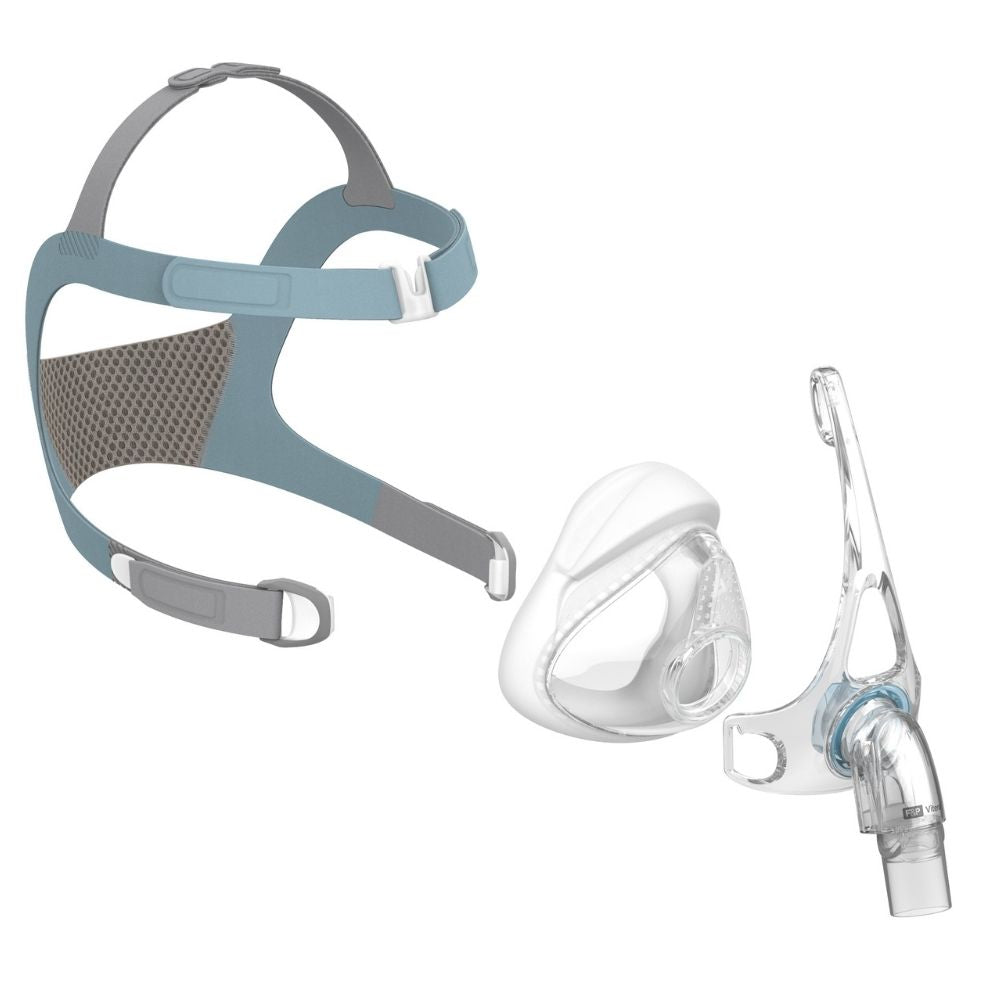 Individual components of the F&P Vitera Full Face CPAP Mask