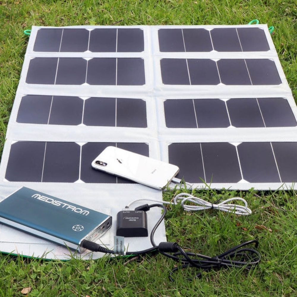 Medistrom 50W Solar Panel in use
