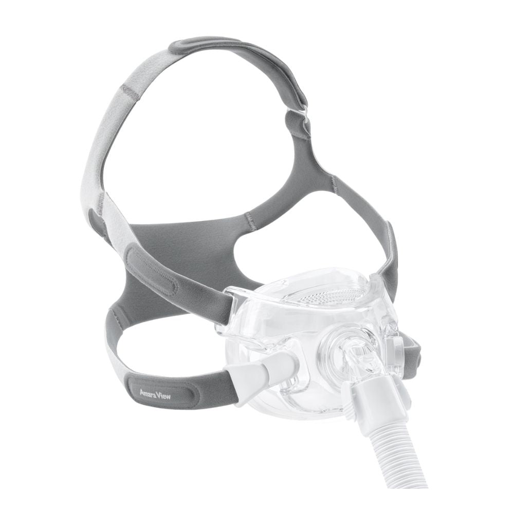 Left view of the Philips Amara View Full Face CPAP Mask