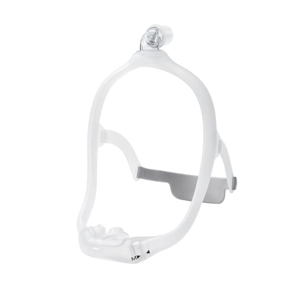 Side view of the Philips DreamWear Silicone Pillows CPAP Mask