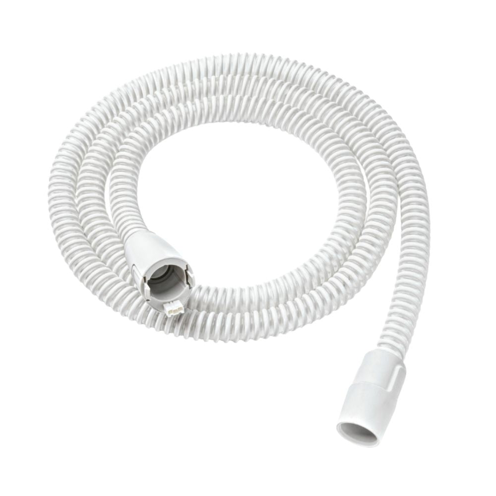 White and clear heated 15mm CPAP tube from Philips Respironics