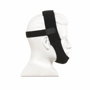 Black chinstrap on a mannequin head