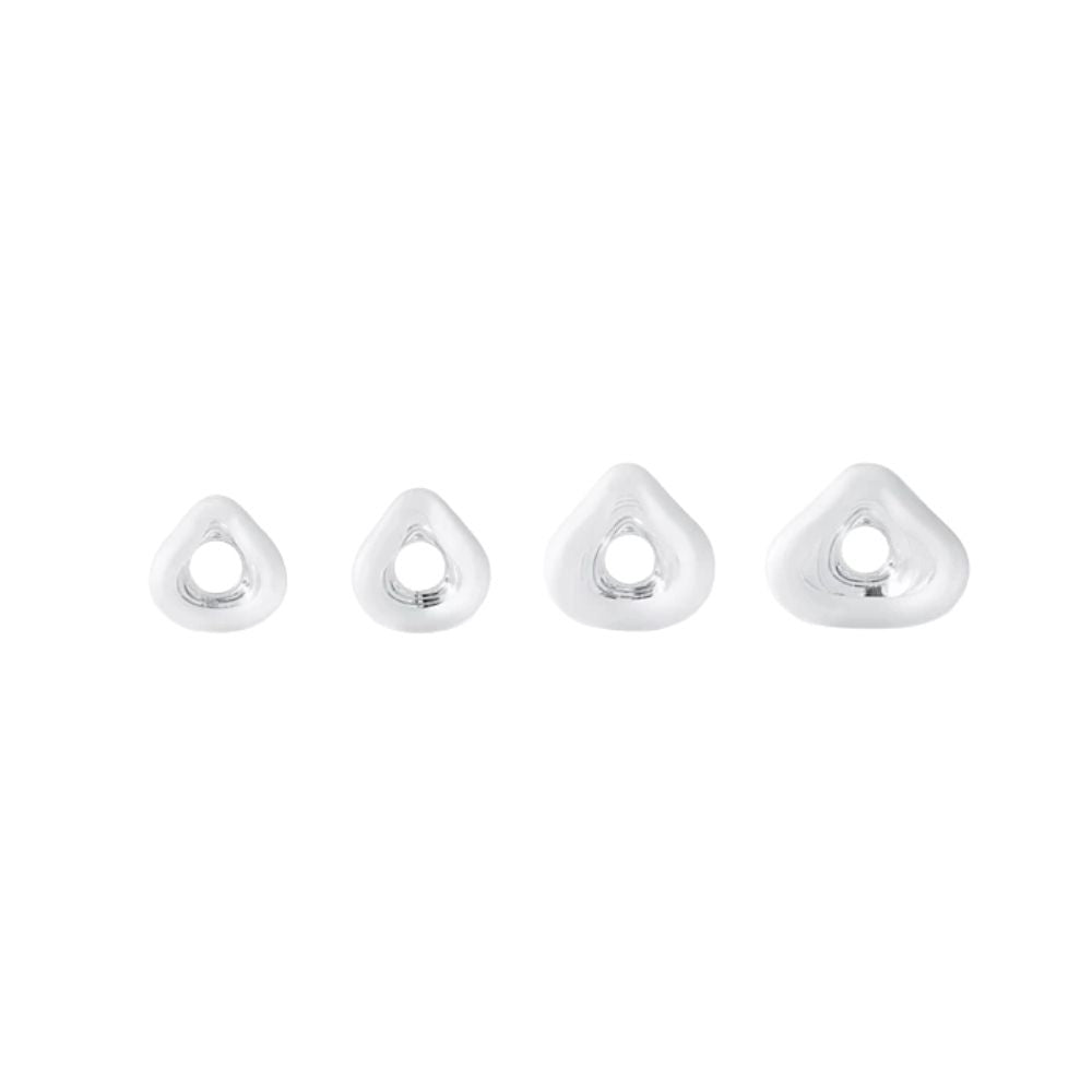 All four sizes of the Philips Wisp Nasal Cushion