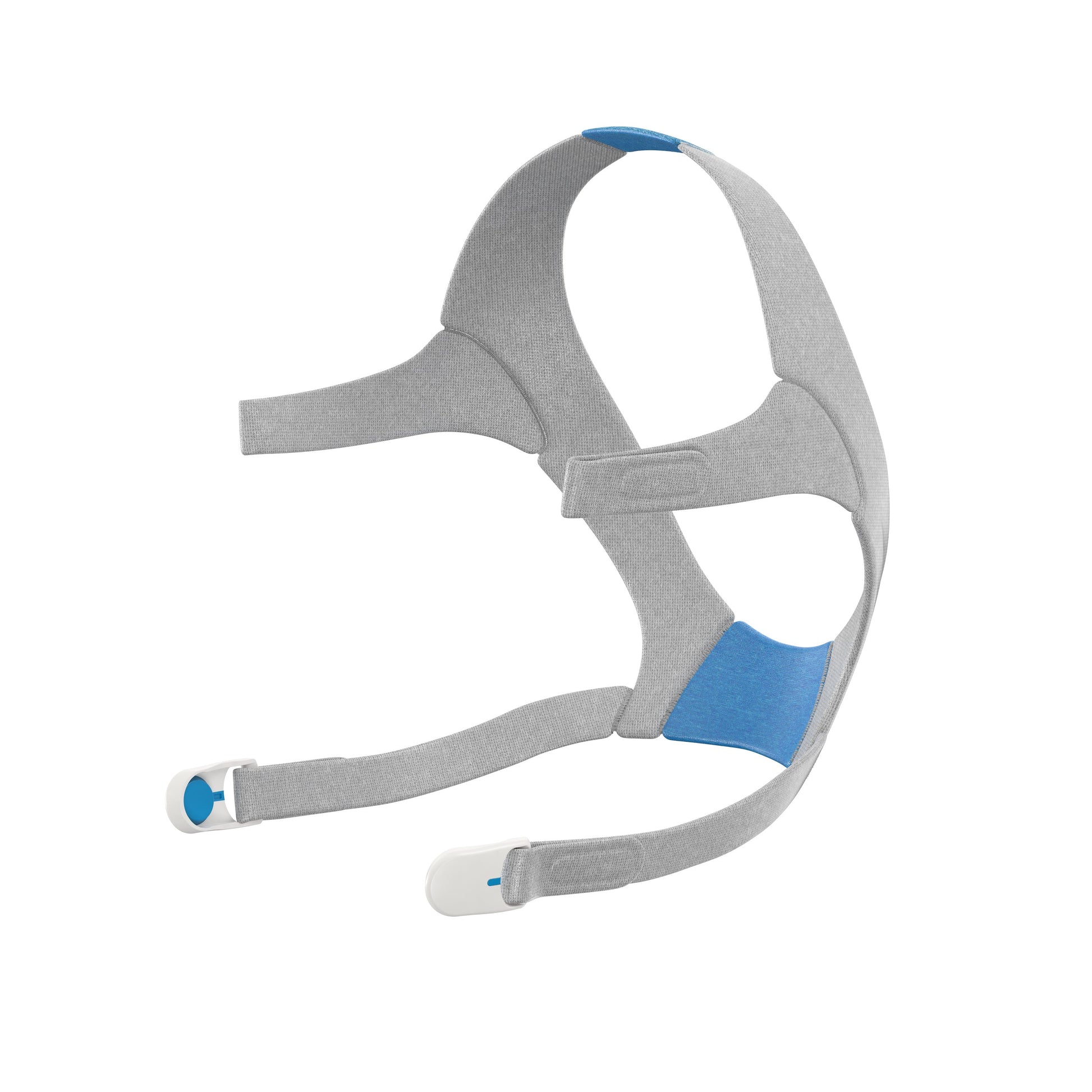 Blue and grey ResMed AirFit / AirTouch N20 headgear