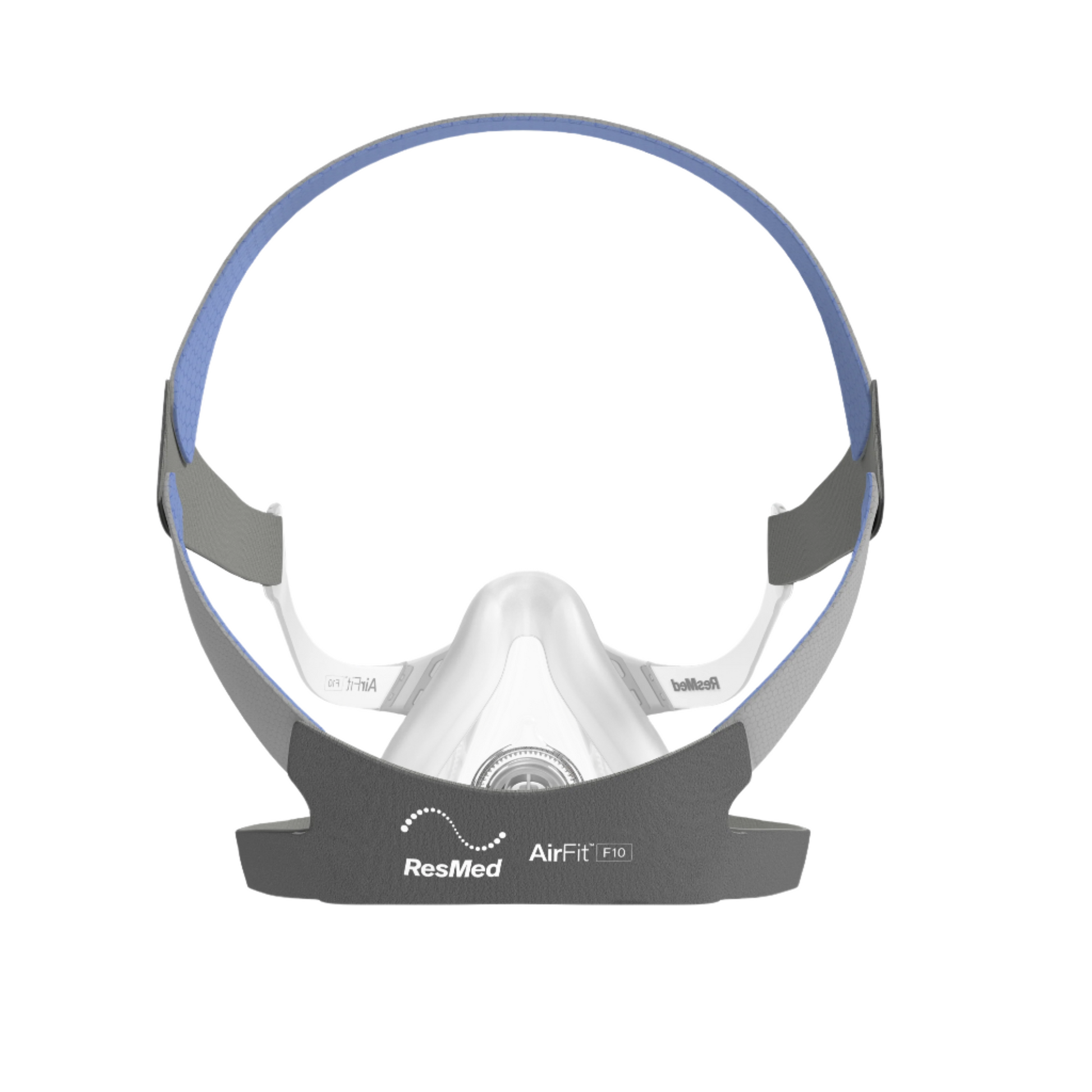 Back view of ResMed AirFit F10 CPAP mask