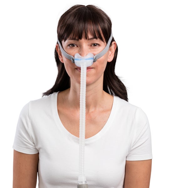 Person wearing the ResMed AirFit N30 nasal mask