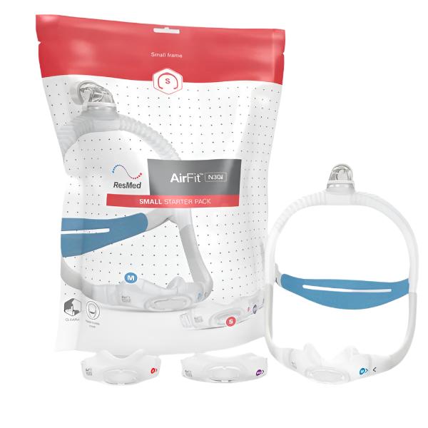 ResMed AirFit N30i Nasal Mask Starter Pack for CPAP Therapy