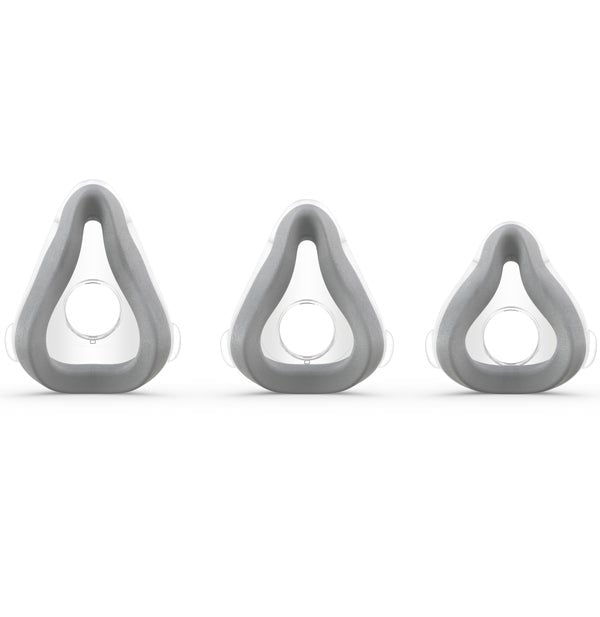 Back view of the ResMed AirTouch F20 Full Face Cushions in all sizes