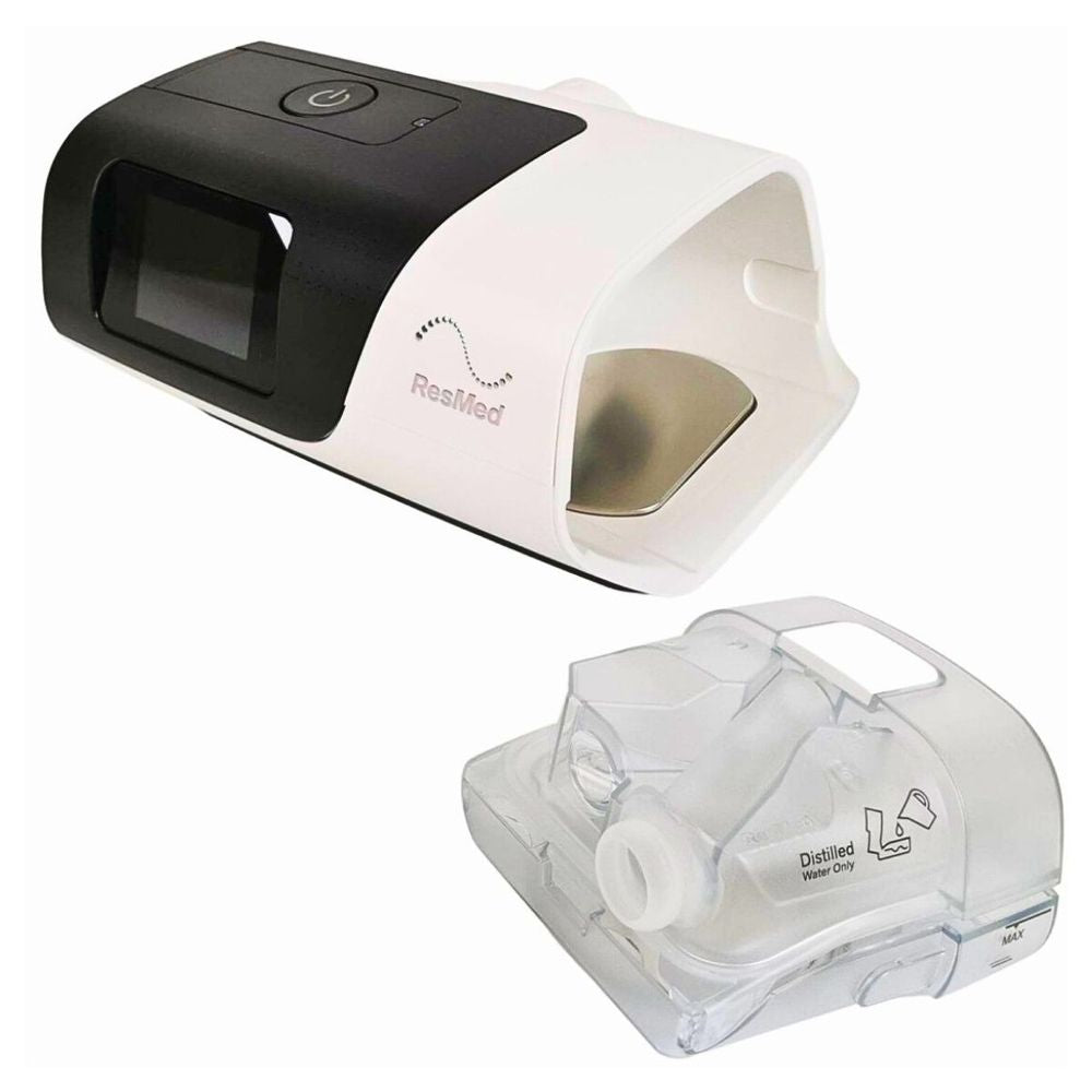 ResMed AirSense 11 device shown with the HumidAir 11 Water Tub removed