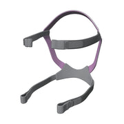 Side view of the grey and pink headgear for the ResMed Quattro Air for Her full face CPAP mask
