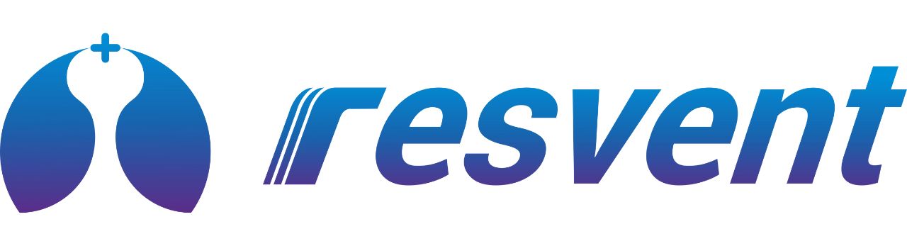 Logo of resvent with a blue and purple gradient design