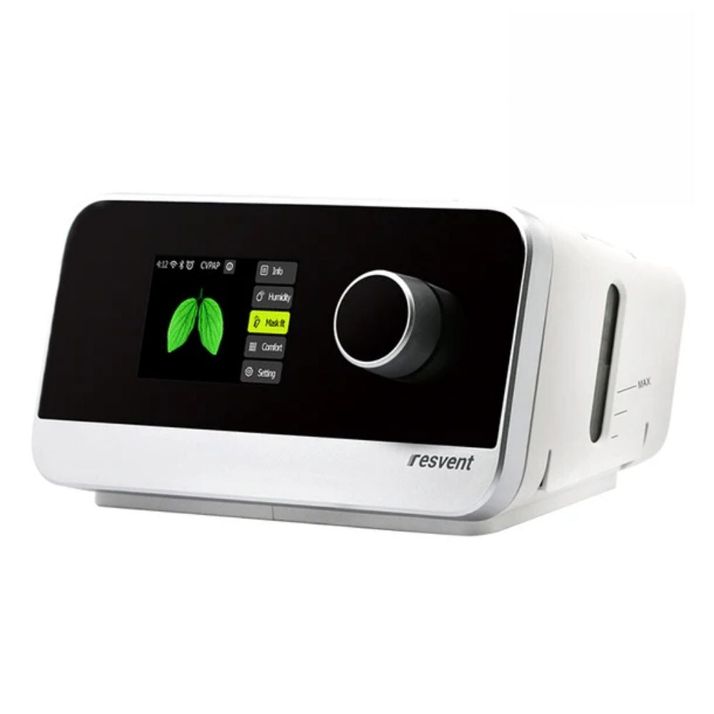 Angled view of the Resvent iBreeze Auto CPAP Machine