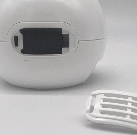 Back of Transcend Micro CPAP machine with the cover off