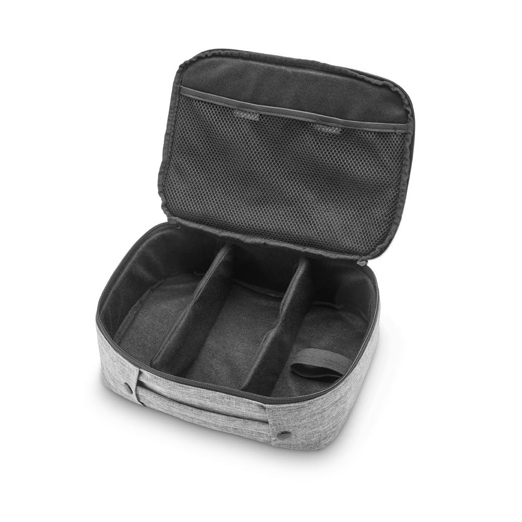 Grey Transcend SleepPak Travel Bag Opened