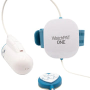 A WatchPAT ONE home sleep apnea test on a white background