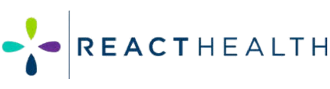 React Health logo with colorful icon