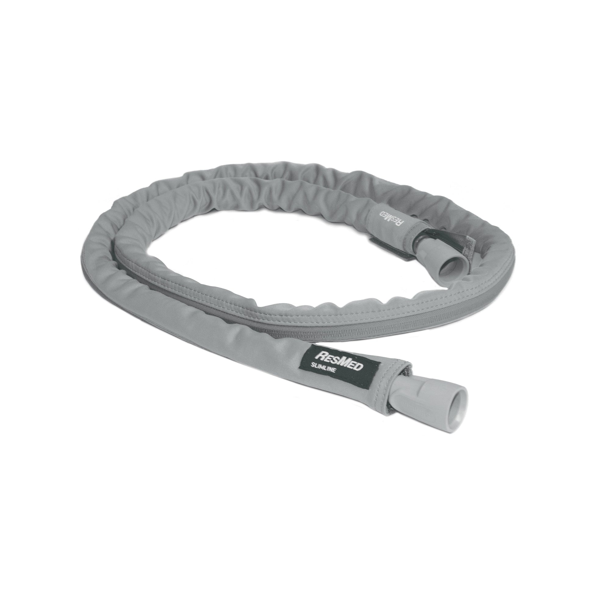 Grey wrap for ResMed S9 SlimLine shown with the tube inside